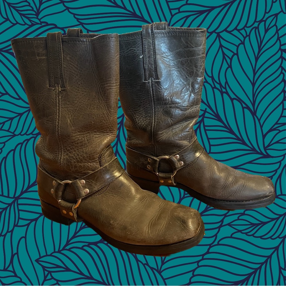 Frye Motorcycle Harness boots, size 11.5